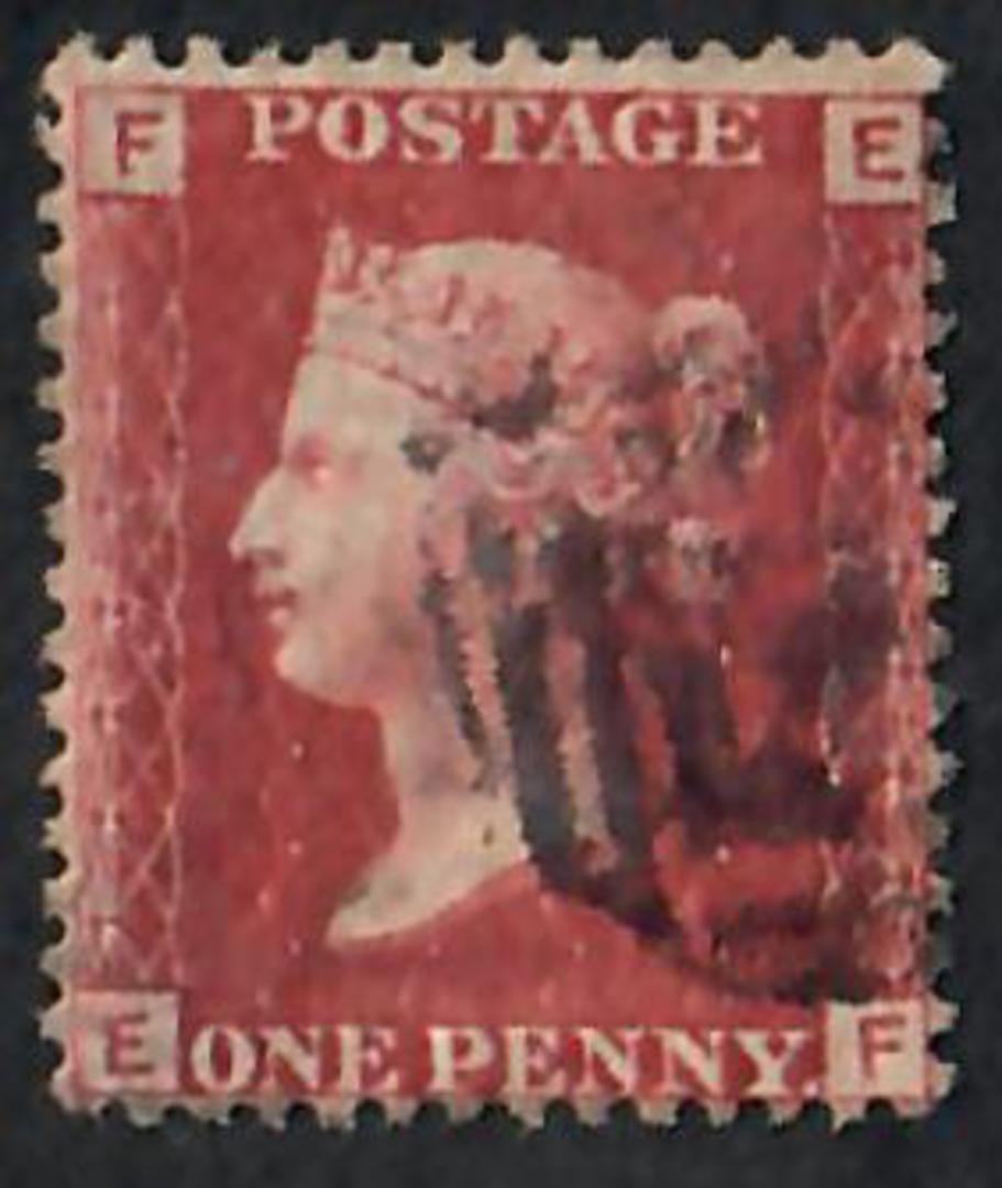 GREAT BRITAIN 1858 1d Red. Plate 72. Letters FSSF. - 70072 - Used image 0
