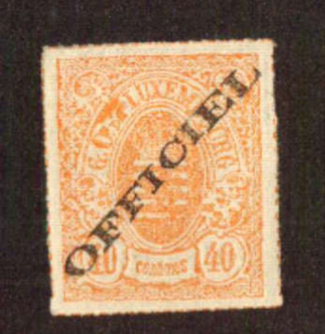 LUXEMBOURG 1875 Official 40c Orange. - 71143 - LHM image 0