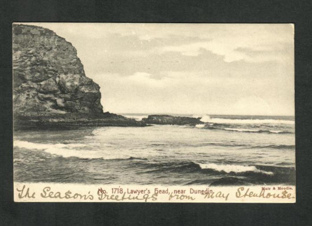 Early Undivided Postcard by Muir & Moodie of Lawyer's Head near Dunedin. - 249120 - Postcard image 0