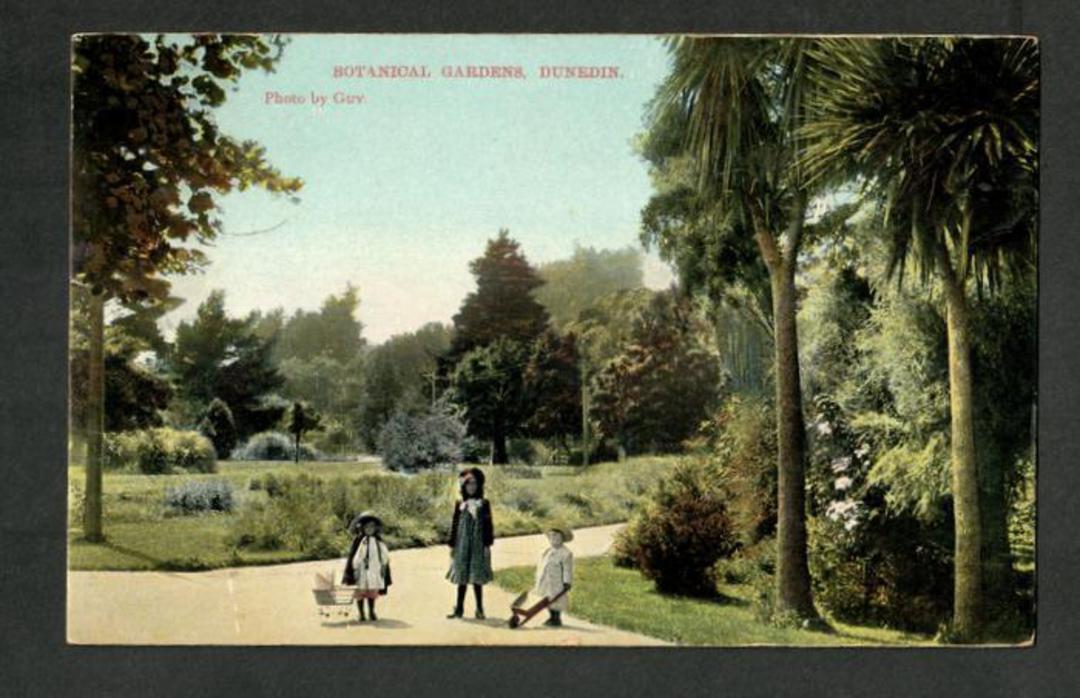 Coloured Postcard of Botannical Gardens Dunedin. - 249151 - Postcard image 0