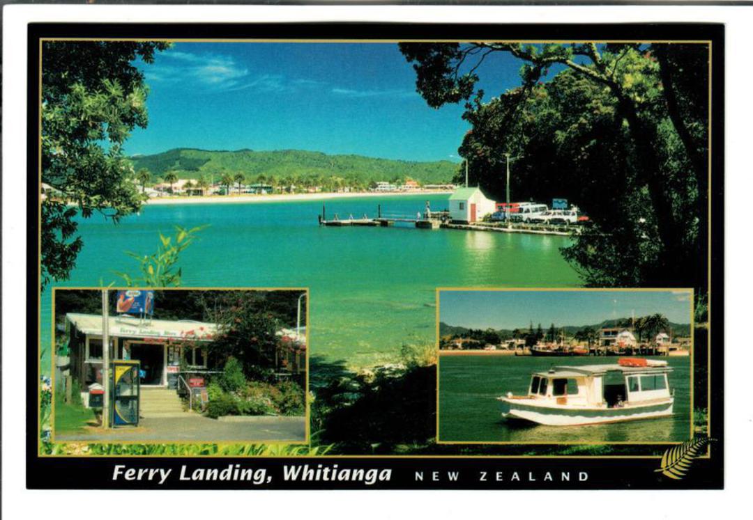 Modern Coloured postcard by PPL of Hastings of Ferry Landing Whitianga. - 446540 - Postcard image 0