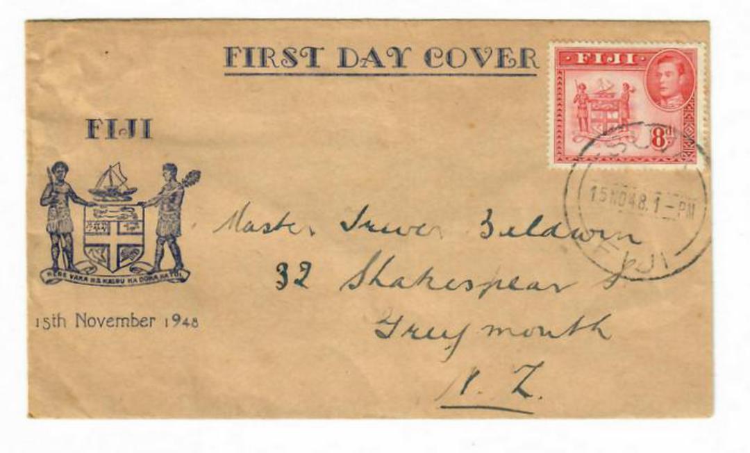FIJI 1938 Definitive 8d issued 15/11/1646 on first day cover. - 32133 - FDC image 0
