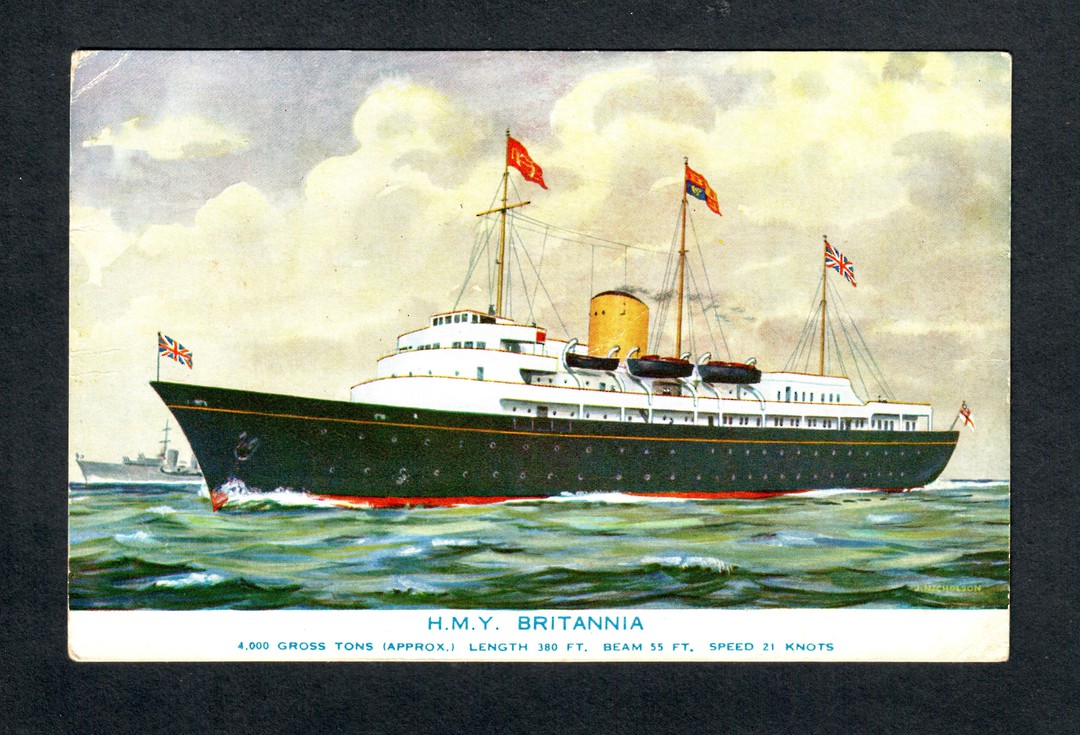 GREAT BRITAIN Coloured postcard of HMY Britannia. - 40485 - Postcard image 0