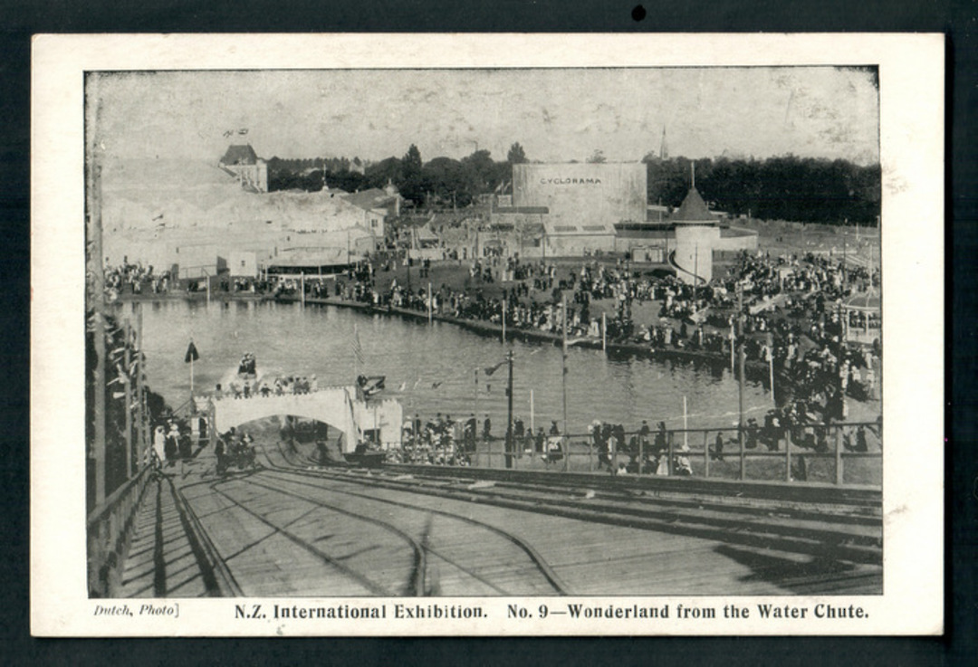 NEW ZEALAND 1906 Postcard of Christchurch Exhibition. Wonderland from the Water Chute. Photo by Dutch. Published by Smith and An image 0