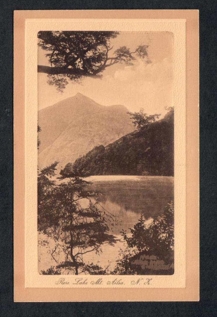 Sepia Print by Fergusson of Rere Lake Mt Ailsa. - 49412 - Postcard image 0