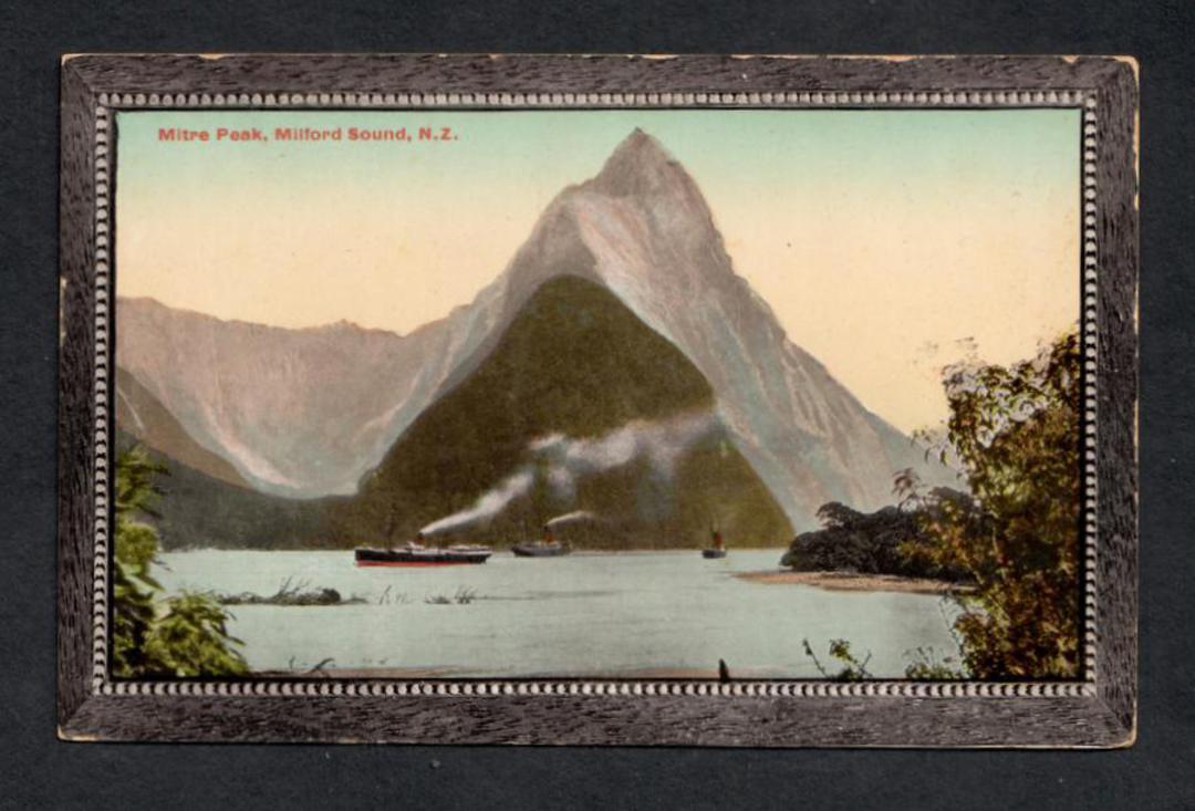 Coloured postcard of Mitre Peak Milford Sound. - 49870 - Postcard image 0