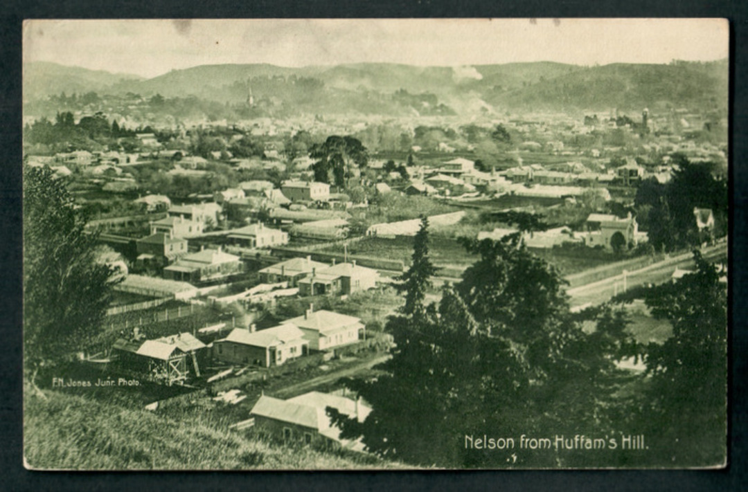 Postcard of Nelson from Huffams Hill. - 48666 - Postcard image 0