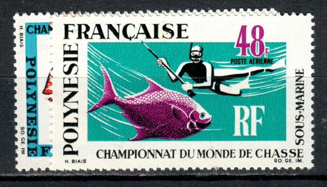 FRENCH POLYNESIA 1969 World Underwater Hunting Championships. Set of 2. - 75367 - UHM image 0