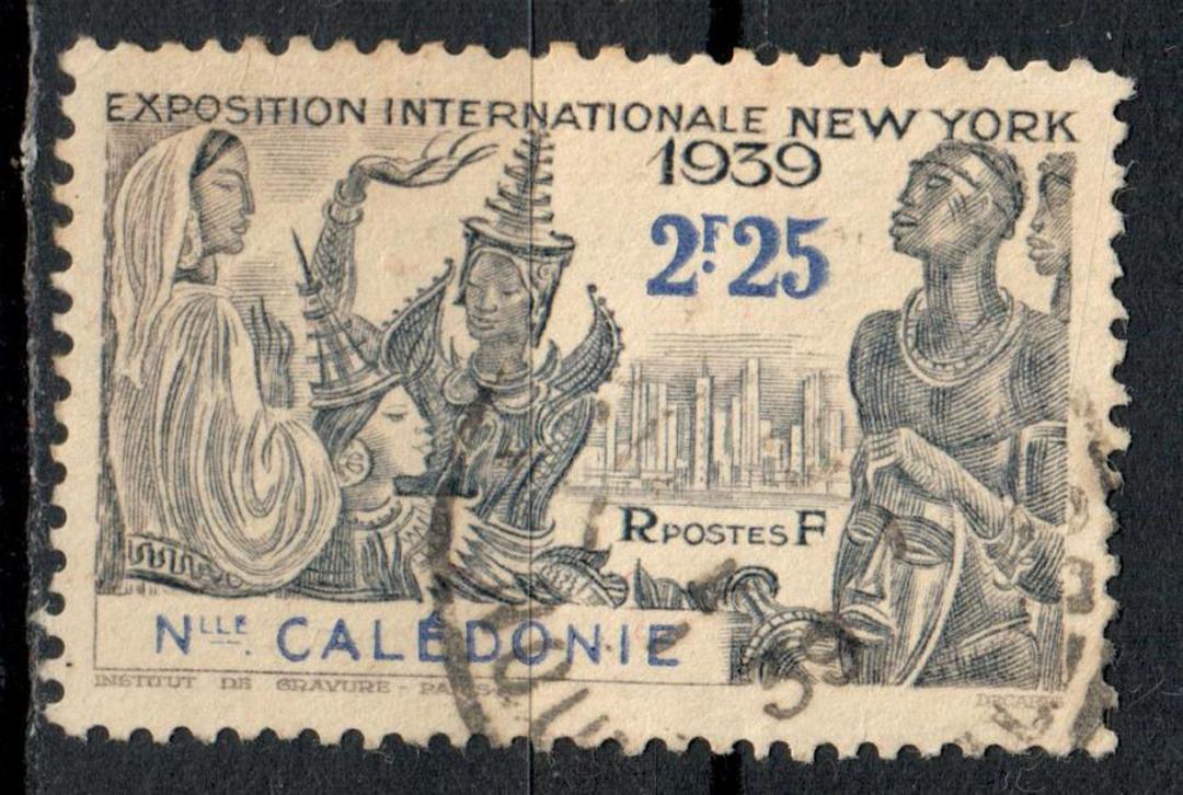 NEW CALEDONIA 1939 New York World's Fair 25c Grey. Shows absolutely no evidence of  colour tamperation. - 76417 - Used image 0