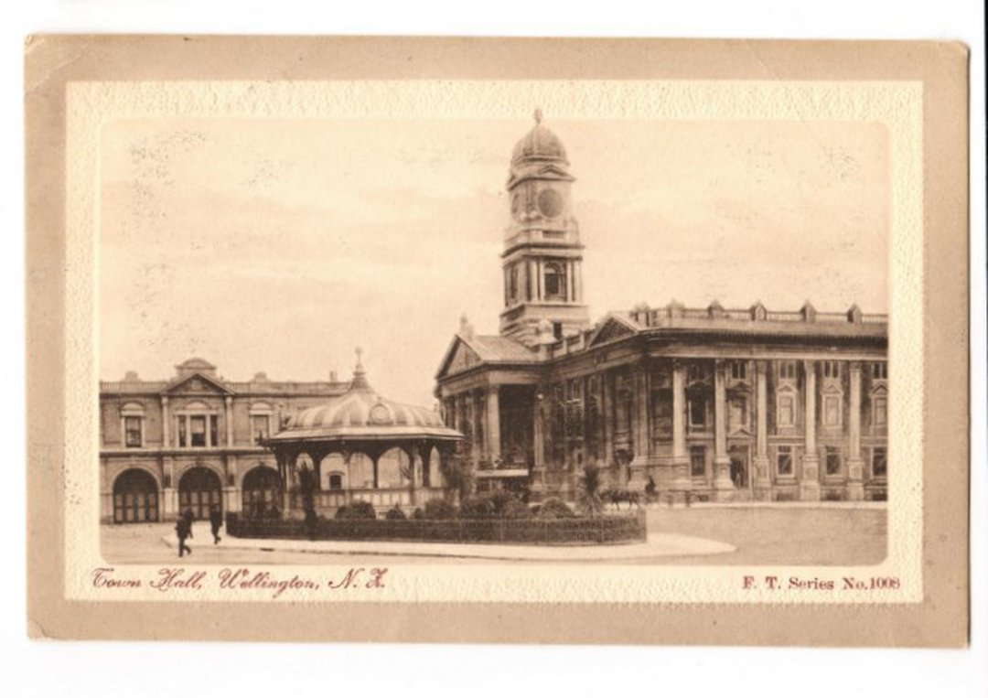 Postcard of Town Hall Wellington. - 47353 - Postcard image 0