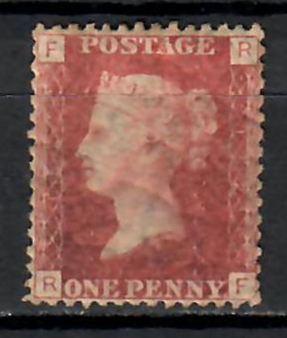 GREAT BRITAIN 1858 1d Red. Plate 152. Letters FRRF. Gum cracked. - 74450 - MNG image 0