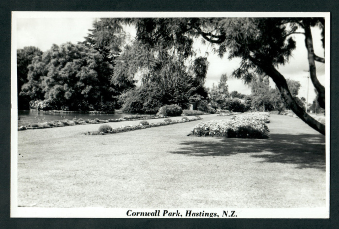 Real Photograph by N S Seaward of Cornwall Park Hastings. - 48058 - Postcard image 0