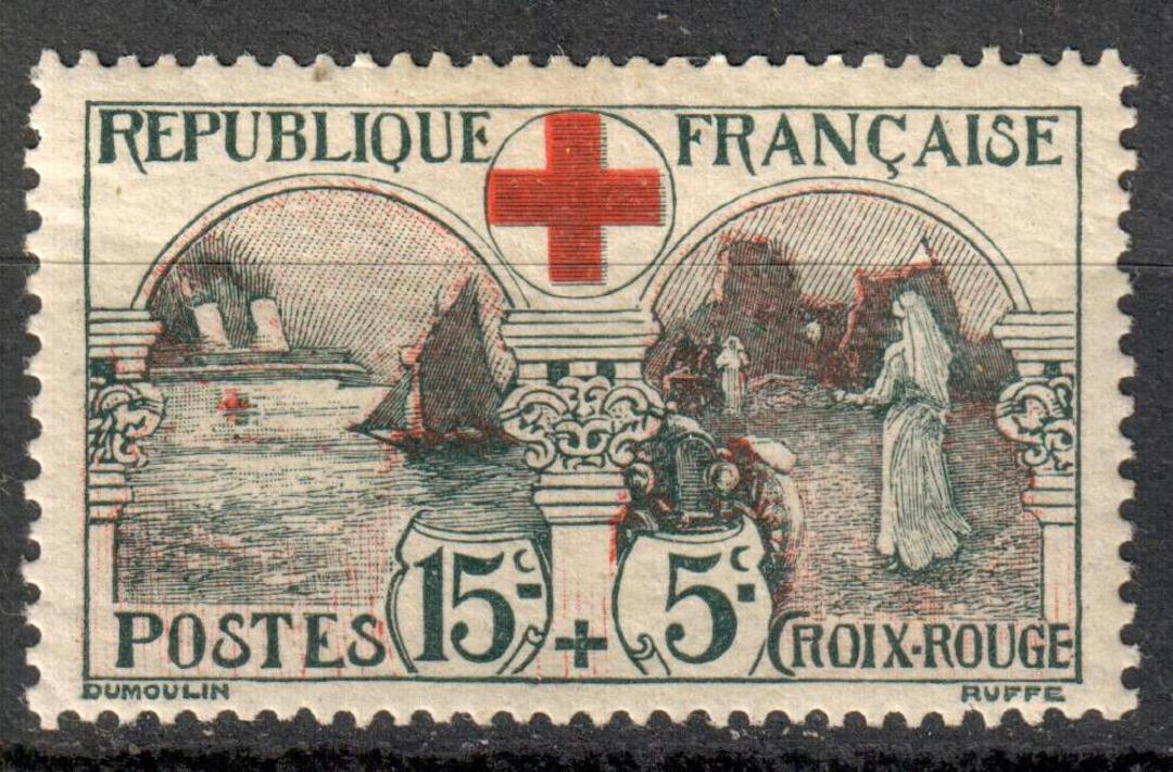 FRANCE 1918 Red Cross 15c + 5c Red and Grey-Green. - 71169 - Mint image 0
