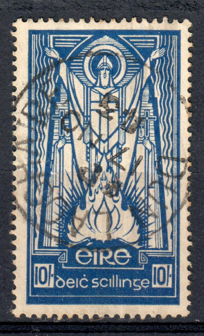 IRELAND 1937 Definitive 10/- Blue. First Watermark. - 76876 - VFU image 0