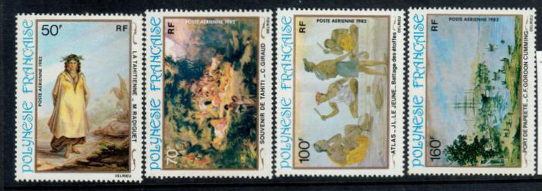 FRENCH POLYNESIA 1982 19th Century Paintings. Set of 4. - 50672 - UHM image 0