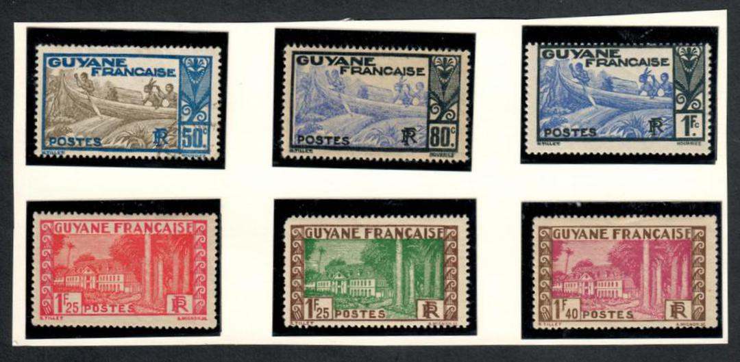 FRENCH GUIANA 1929 Definitives. Set of 43. All mint except 65c and 1fr Mauve (both of which catalogue higher as fine used). The image 4