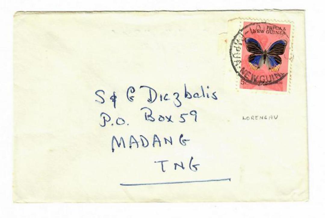 PAPUA NEW GUINEA Letter from Loregau to Madamg. - 32169 - PostalHist image 0