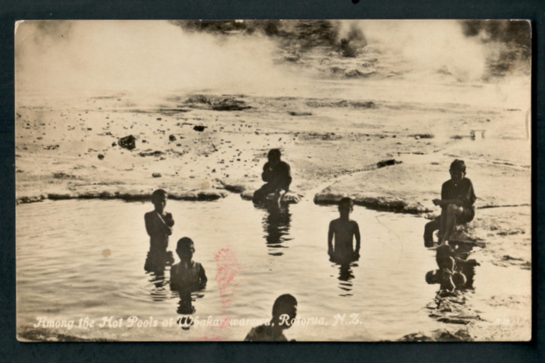 Real Photograph Tanner Bros. Among the Hot Pools Whakarewarewa. - 246179 - Postcard image 0