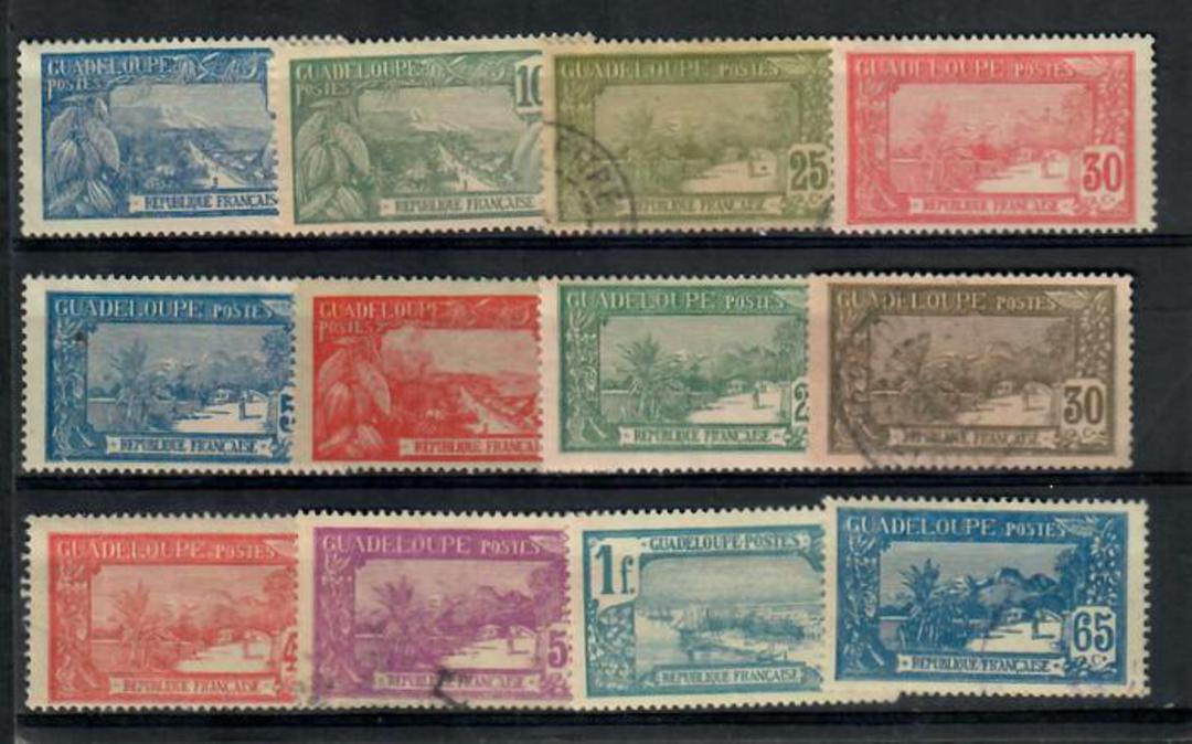 GUADALOUPE 1922 SG 83-94. Set of twelve. Mixed  mint and used. - 20090 - Mixed image 0