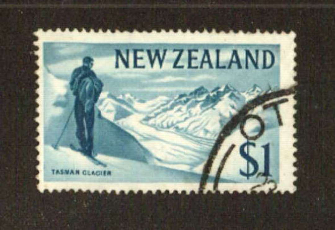 NEW ZEALAND 1967 Definitive $1.00 Deep Ice Blue. - 71320 - FU image 0