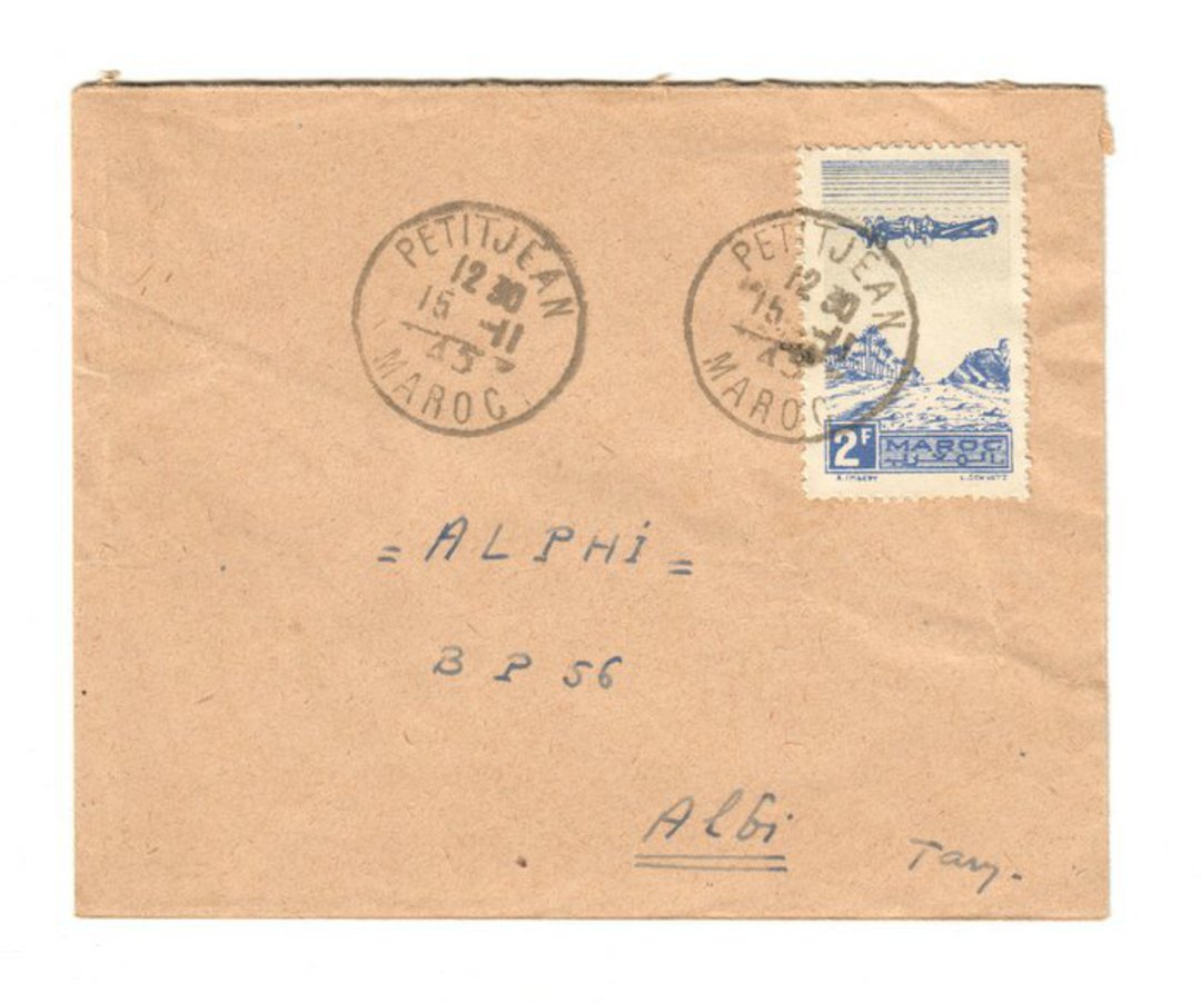 FRENCH MOROCCO 1945 Internal Letter. - 37738 - PostalHist image 0