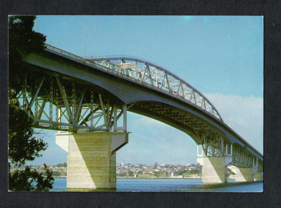 Modern Coloured Postcard by Gladys Goodall of Auckland Harbour Bridge. - 444293 - Postcard image 0