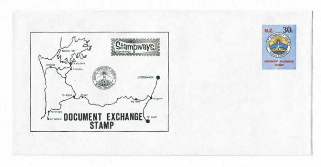 NEW ZEALAND Alternative Postal Operator Stampways 1988 30c Blue Postal Stationery. Unused. - 132686 - PostalStaty image 0