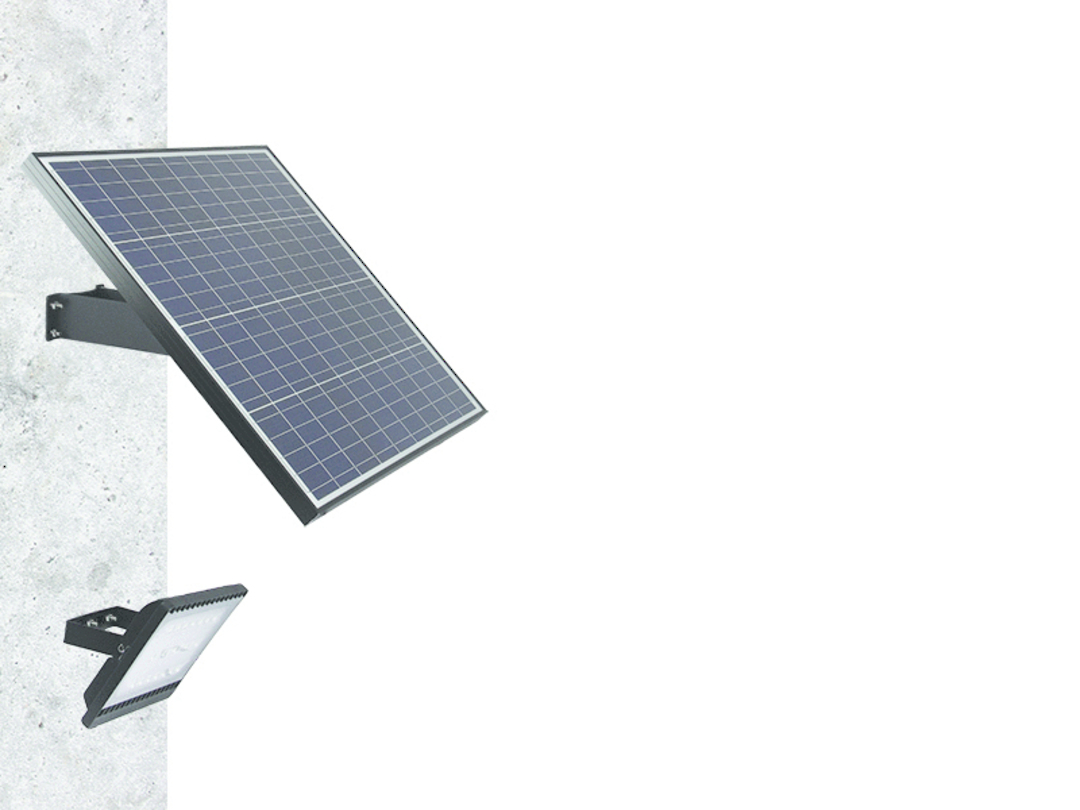 LEDSOLAR-FL30 & FL30-PIR - 30W Flood Light Solar Kit image 1