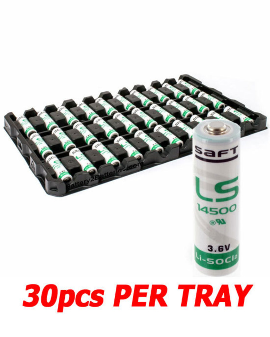 SAFT LS14500 AA 3.6V PLC Lithium Battery 30Pcs Tray image 0