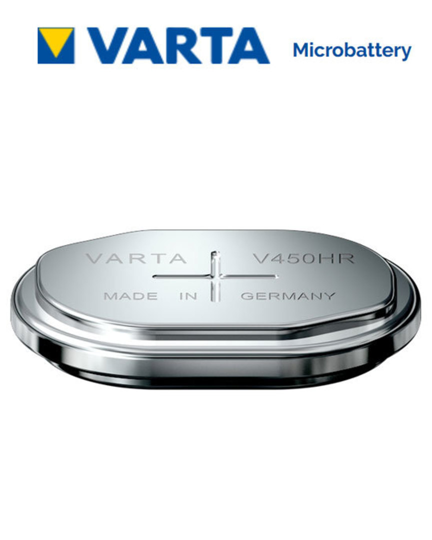 VARTA V450HR 1.2V 150mAH NIMH Rechargeable Button Battery image 0