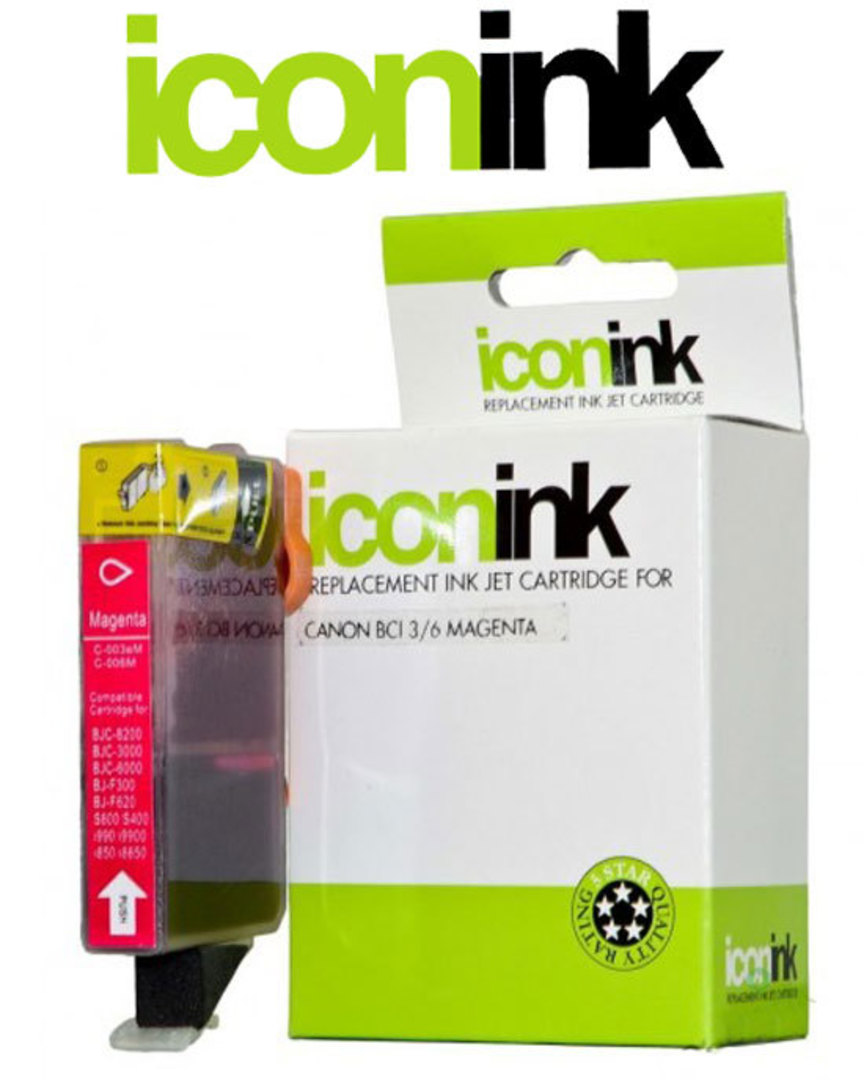 Compatible Canon BCi-3e BCi-6 Magenta Ink Cartridge image 0