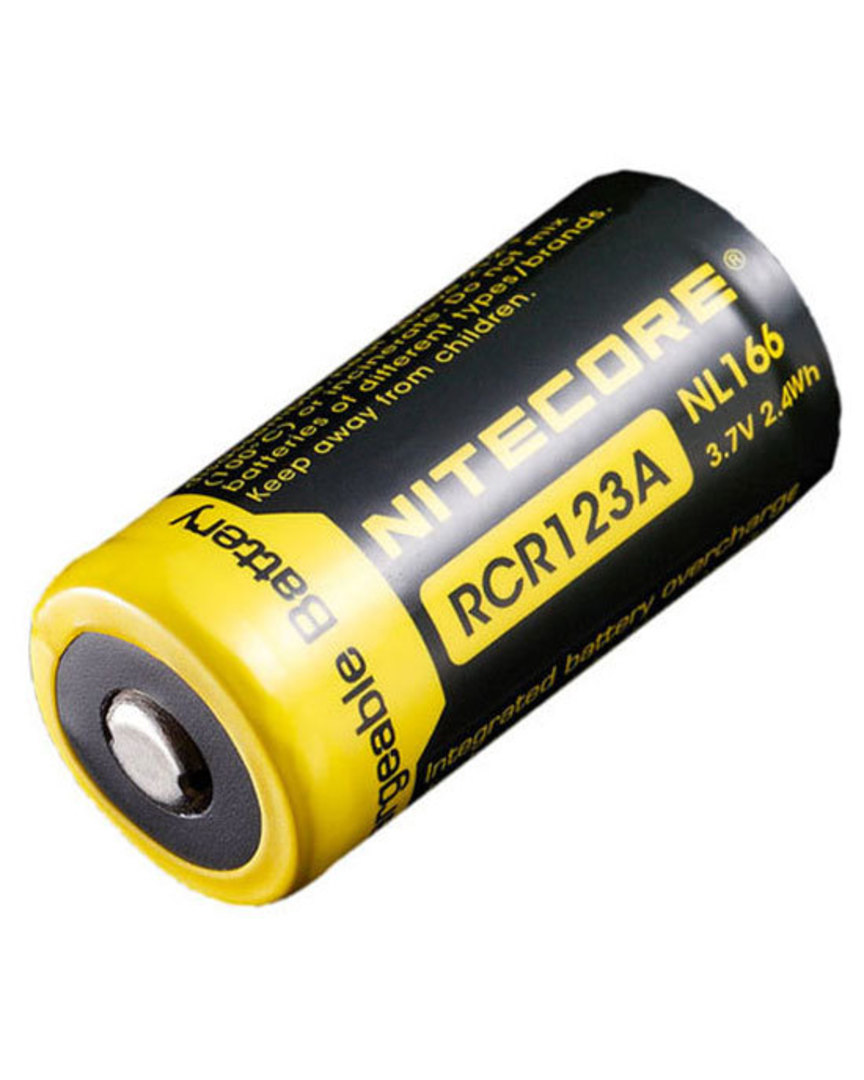 NITECORE NL166 650mAh Rechargeable RCR123A 16340 Battery image 0