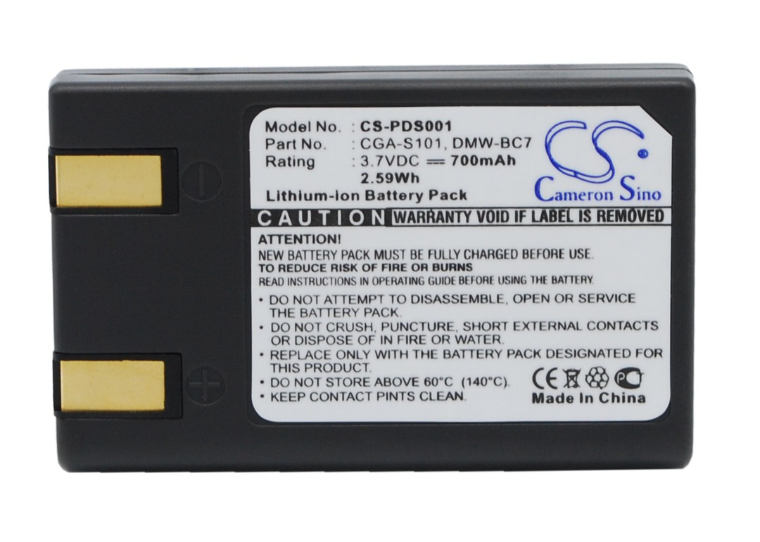 PANASONIC DMW-BC7 CGA-S101 Compatible Battery image 0