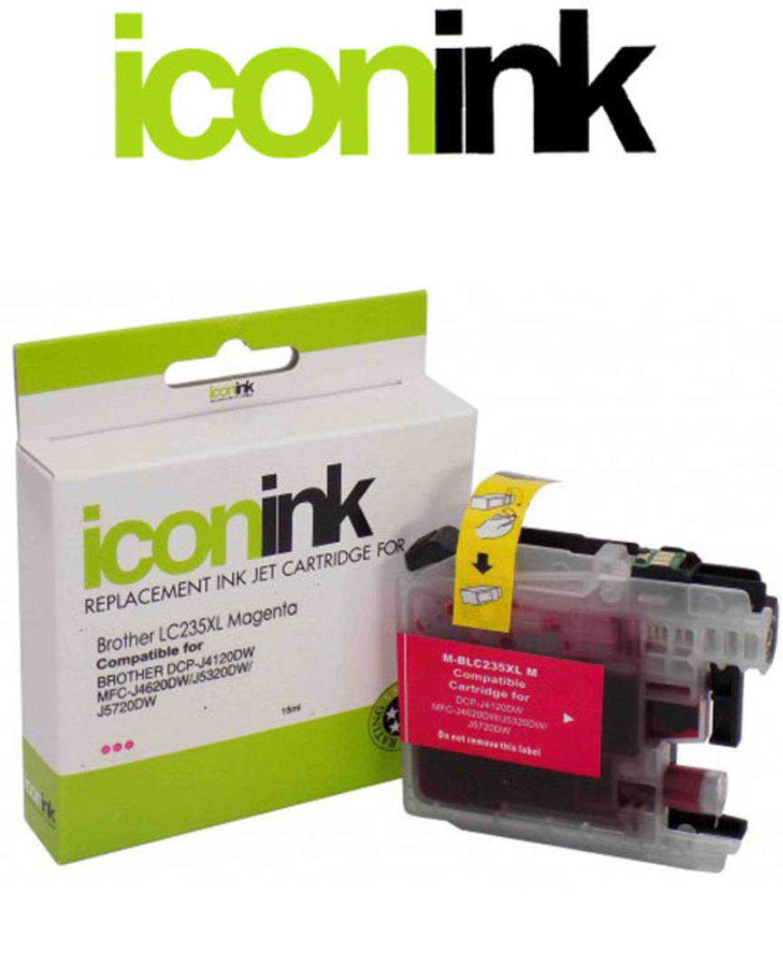 Compatible Brother LC235XLM Hi-Yield Magenta Ink Cartridge image 0