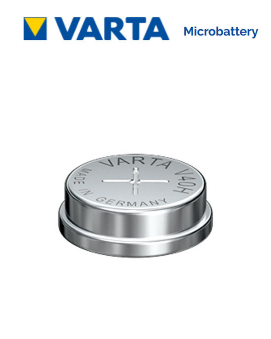 VARTA V40H 1.2V 40mAH NIMH Rechargeable Button Battery image 0