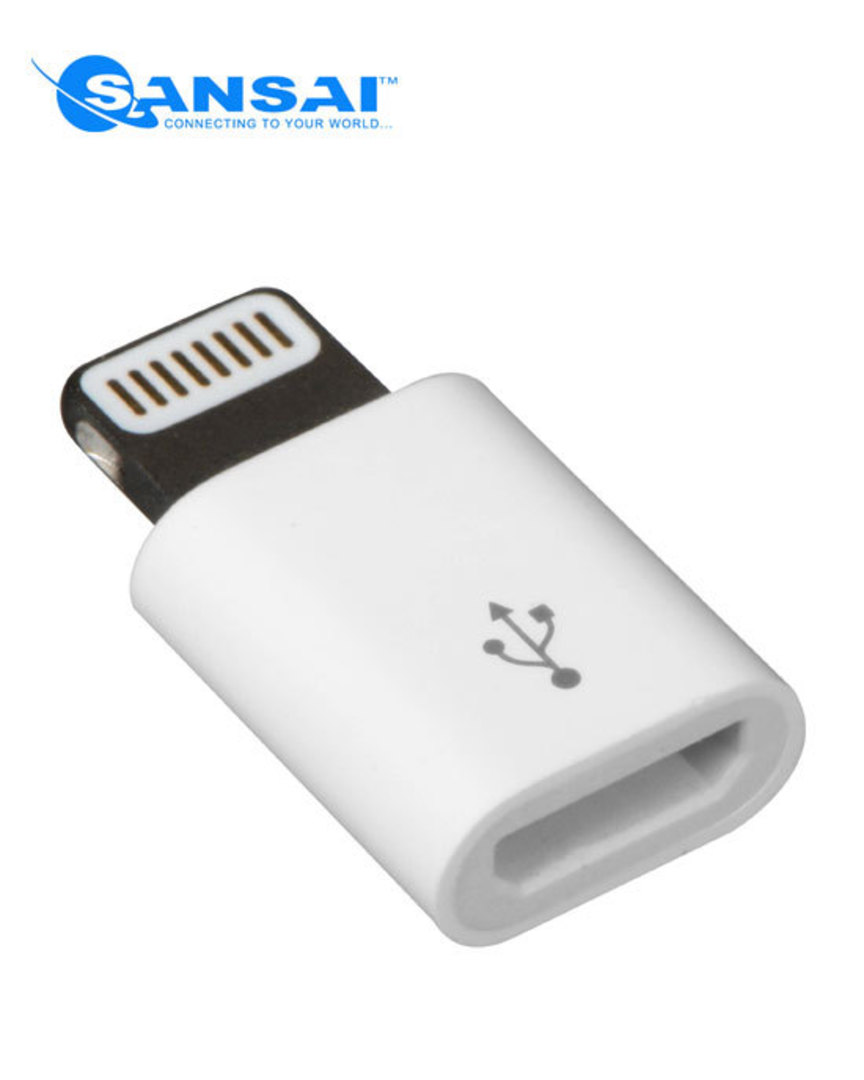SANSAI Lightning to Mirco USB Adaptor image 0