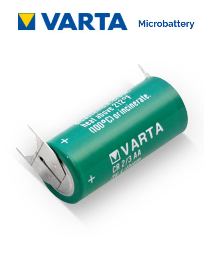 VARTA CR2/3AA Lithium Battery with 3-Pin D+10mm image 0