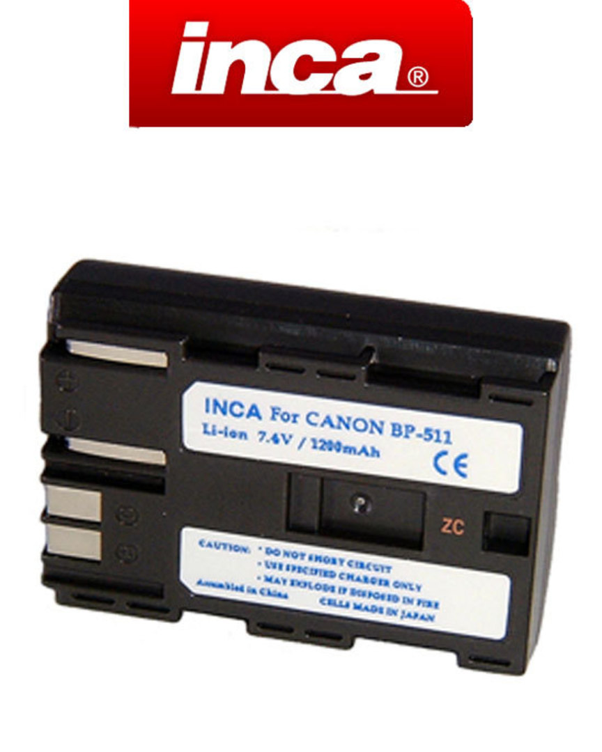INCA CANON BP-511 Compatible Battery image 0