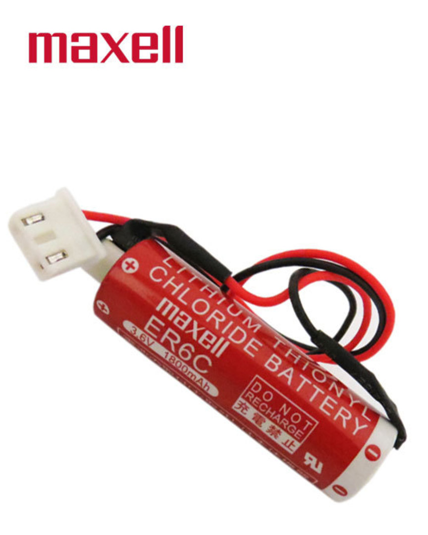 MAXELL ER6C Battery for MITSUBISHI PLC image 1