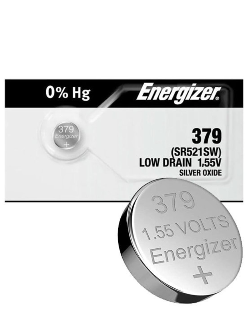 ENERGIZER 379 SR63 SR521 SR521SW Watch Battery image 0
