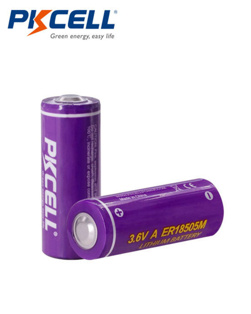 PKCELL ER18505M A Size Hi Power Type Lithium Li-SOCI2 Battery image 1