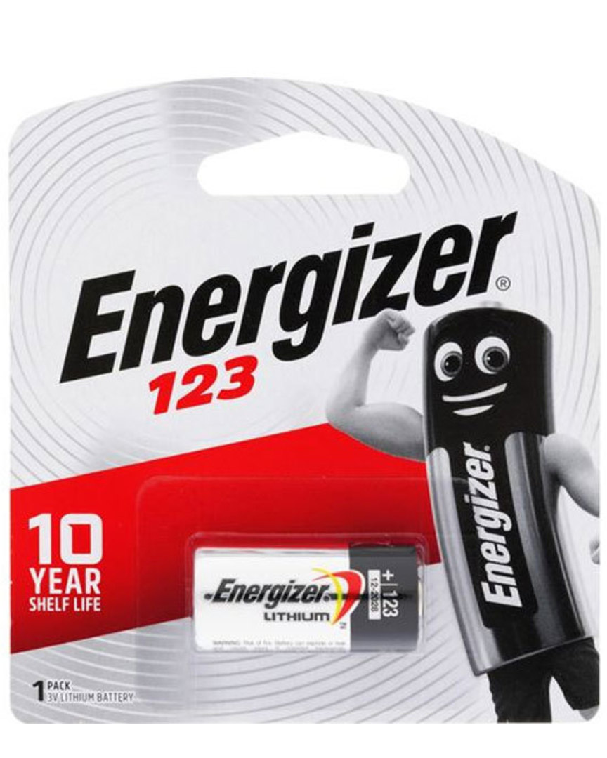 ENERGIZER CR123A 123 CR17345 3V Lithium Battery image 0