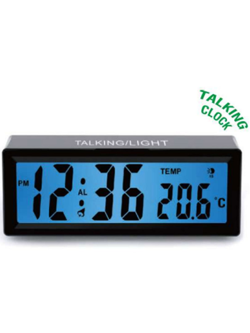WT531 Smart English Talking Speaking Alarm Clock Time and Temperature image 0