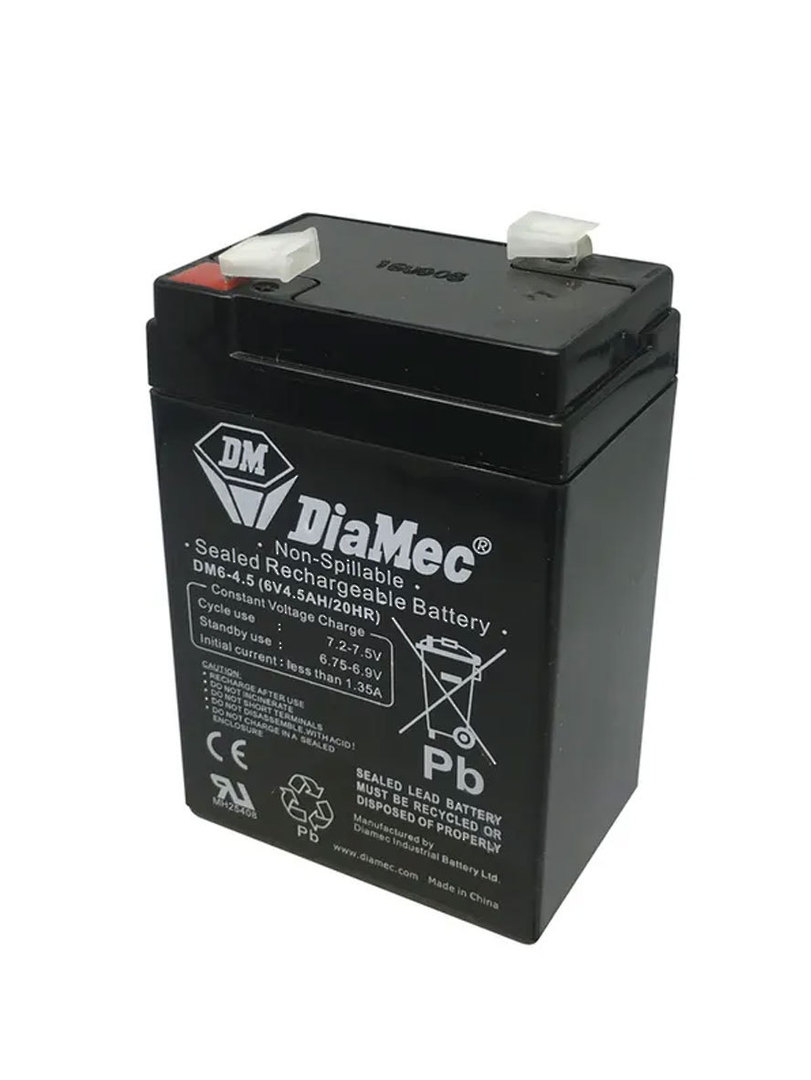 Diamec 6V 4.5AH SLA battery image 0