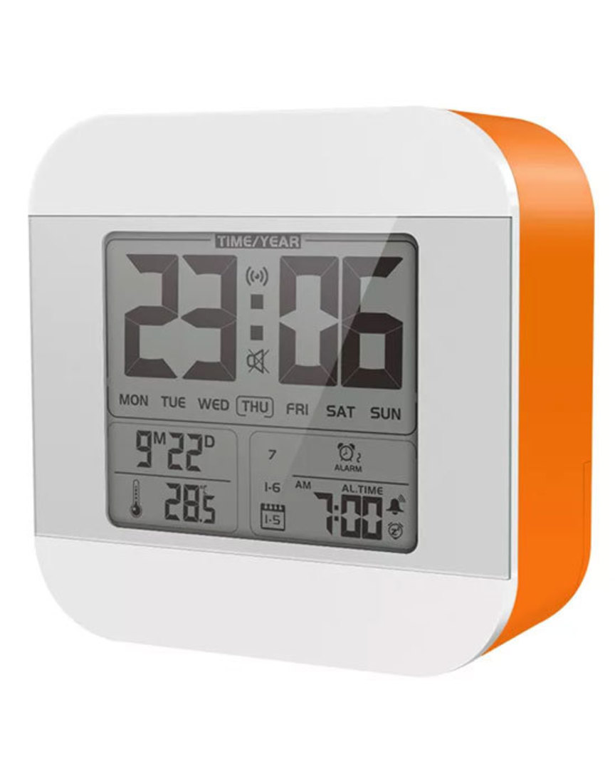 Smart English Talking Speaking Alarm Clock Time and Temperature image 0