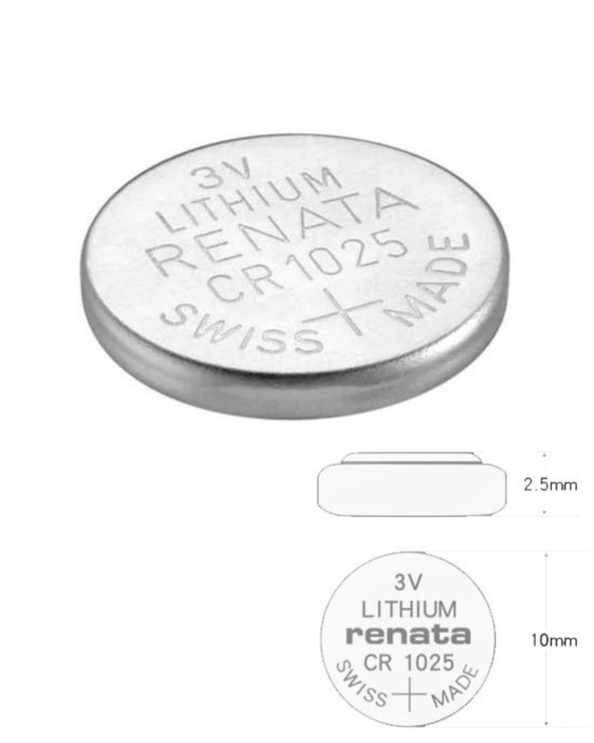  Renata CR1025 Batteries - 3V Lithium Coin Cell 1025