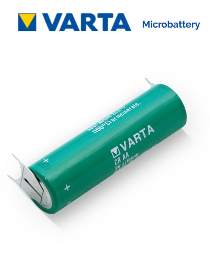 VARTA CR AA Lithium Battery with 3-Pin D+10mm image 0