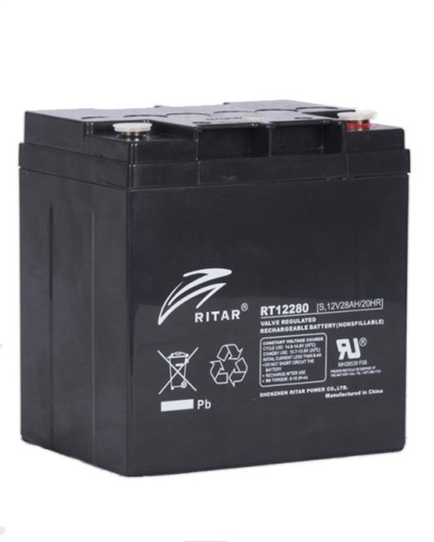 RITAR RT12280S 12V 28AH SLA Battery image 0