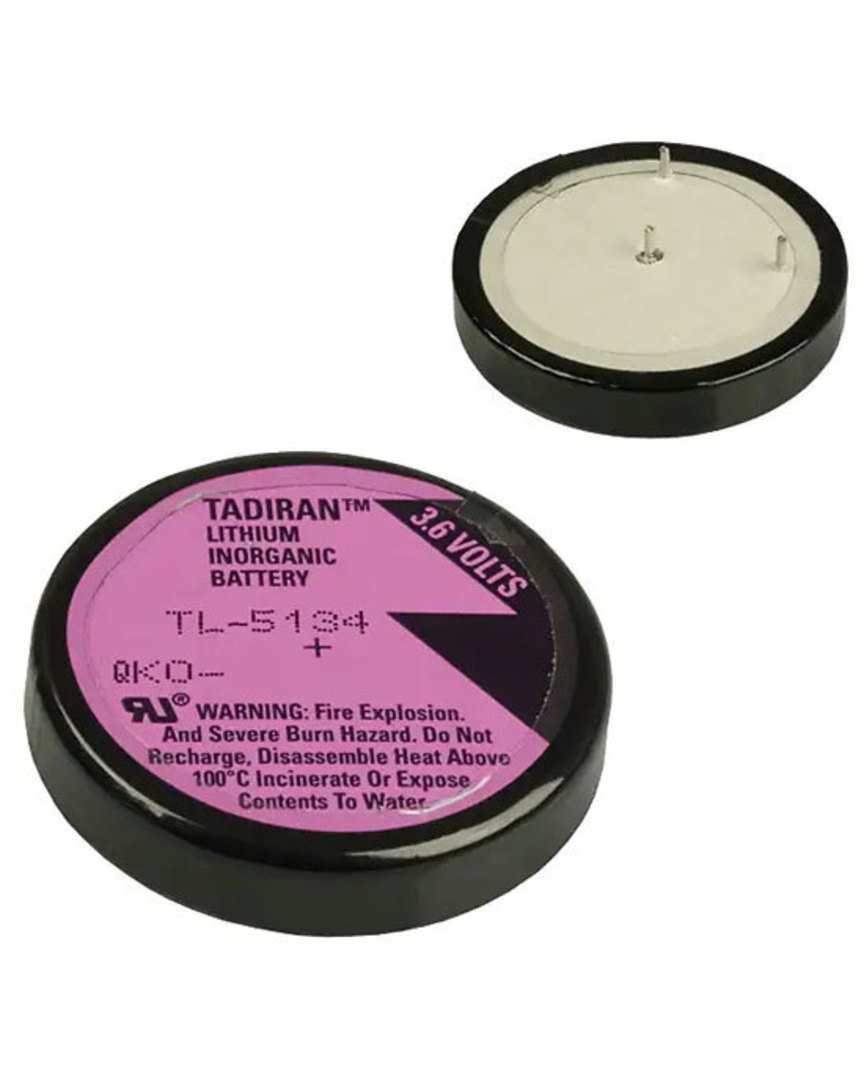 Tadiran TL-5134 Wafer 1/10D 3.6V Lithium Battery image 0