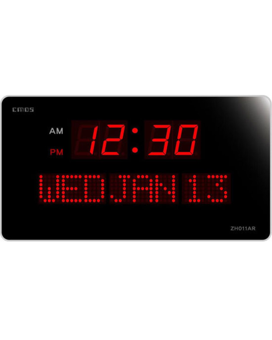 CMOS ZH011AR Digital Wall Clock with Date Display image 1